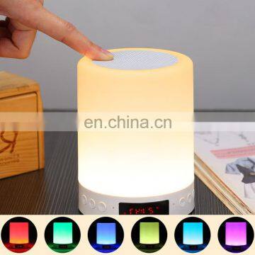 Wholesale Smart Night Light With Alarm Clock Display Bluetooth Smart Lamp Speaker photo-4