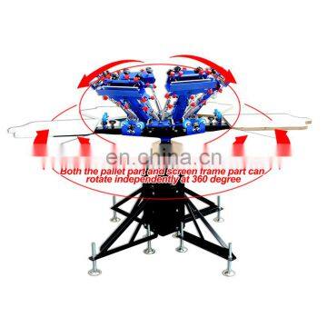 Floor Type Micro-adjust Six Colors Six Stations T-shirt Machine Serigraphie Manual photo-3