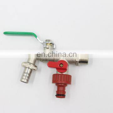 BT2022 BRASS  WASHING MACHINE TAP WITH HOSE CONNECTOR