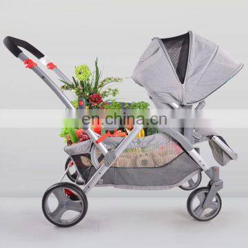 Easy Folding Travel Double Baby Strollers Prams Pushchairs Carriages