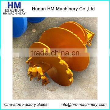 Double Cut Single Carry Conical Auger For Bauer Rotary Drilling Rig