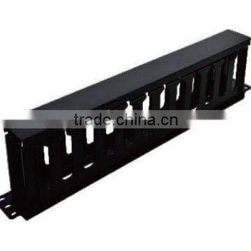 12 port metal+plastic 1 U Cable Manager/ wire adjustment