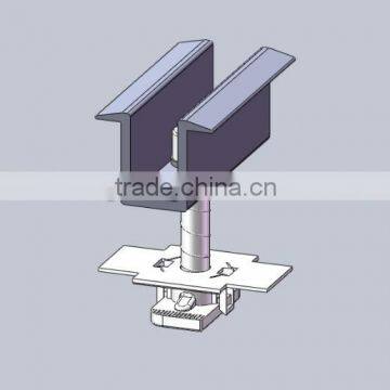 aluminum Solar Panel Mounting System MID END Clamps for solar roof mounting