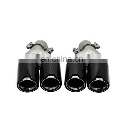 new style high quality carbon fiber muffler tips exhaust nozzle for BMW 5 series G30 G38  X5 X6