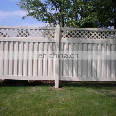 White 6 Feet Vinyl Fence Panels Privacy With Posts Wholesale, 8ft Garden Plastic Grey Pvc Privacy Fence photo-2