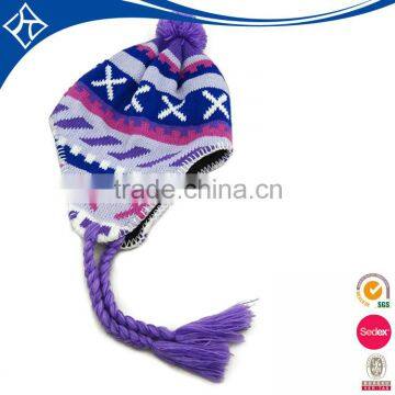 factory wholesale cheap custom women knitting warm winter ski beanie hat