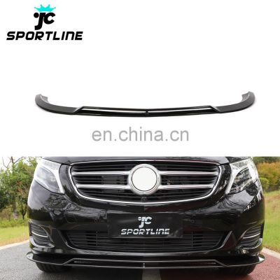 V-Class W447 Dry Carbon Front Lip Diffuser for Mercedes Benz Vito V220 V250 Van 16-18