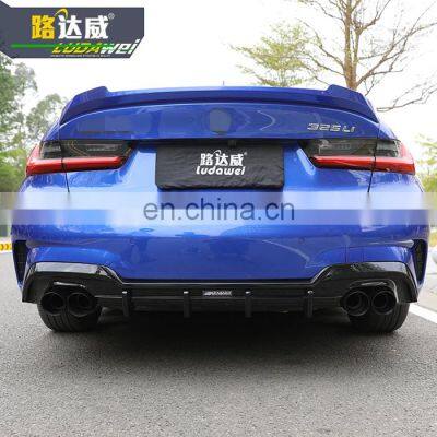 Body Parts AK Style Rear Bumper Lip For 2019+ BMW G20 G28 New 3 Seriesr Rear Diffuser photo-3