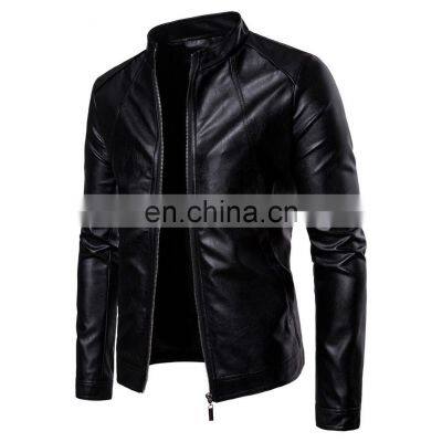 Fashion Designs Boys Classic Biker Jacket Motorcycle Pu Faux Leather Jacket For Mens Blazer Masculino Slim Fit Leather Coat