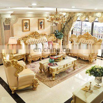 High Quality Luxury Royal Sofa With Pillow Classic living room sofas