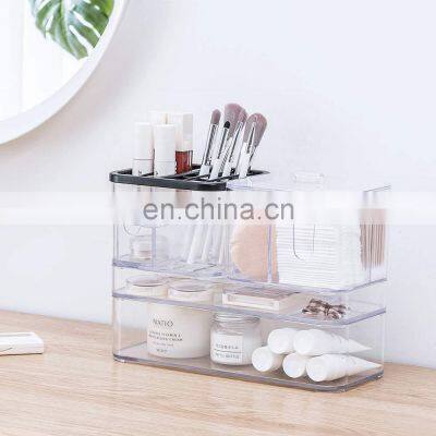 PS Cosmetic Storage Box Transparent Makeup Organizer and Jewelry Display Box For Dresser, Home photo-3