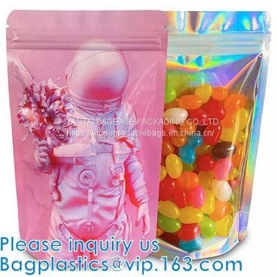 Metallized Zipper Pouch for Weed Packaging Rose Gold Black Metalized Foil Pouch, Gusseted Puch Bags, Bagease Bagplastics photo-3