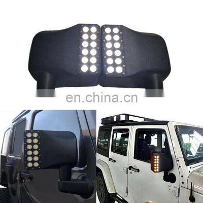 LED Side Mirror Housing For 2007-2017 Wrangler JK Offroad Turn Signal Light