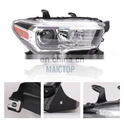 MAICTOP High Quality Car Led DRL Headlight Headlights for To-yota Tacoma 2016-2019 USA Head Lamp photo-3