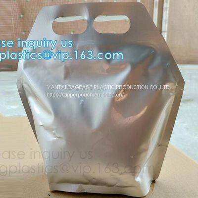 Aseptic Soap Milk Juice Water Red Wine Pack Plastic Bag In Box 5 L With Spout Tap,2L 3L 5L Plastic Valve Wine Bag in Box photo-4