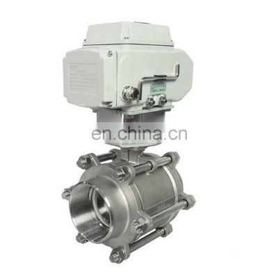 4 inch Threaded Two Ways  Motorized Electric Ball Valve Stainless steel 304 NPT Thread Connection