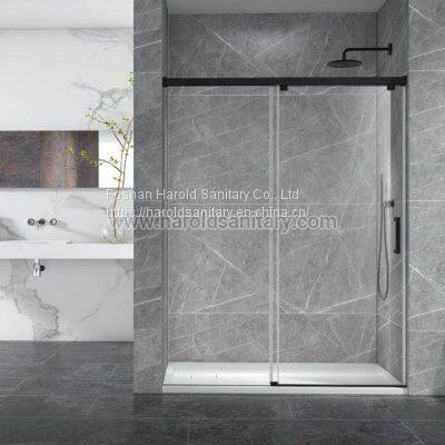 Aluminum Soft-Closing Sliding Glass Shower Enclosure