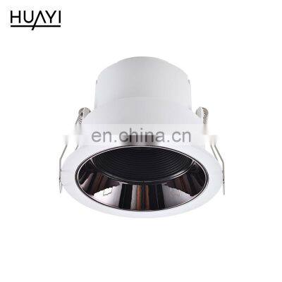 HUAYI China Manufacturer White Color Pc Dimming 6w Indoor Living Room Shop Recessed Mounted Led Spotlight