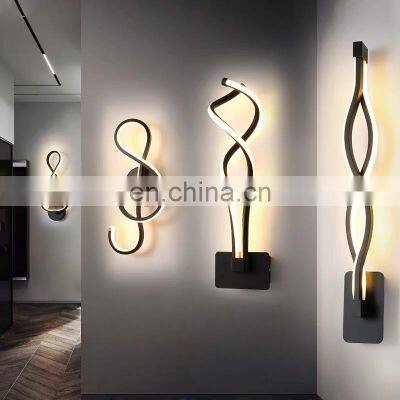 Modern Minimalist Wall Light Living Room Bedroom Bedside Mounted Wall Lamps LED Indoor Lighting Decoration