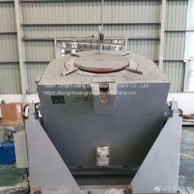 Tilting aluminum melting furnace with muffle furnace