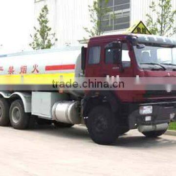 Baotou Beiben portable diesel tanks on wheels 25cbm Diesel Tanker Truck For Sales