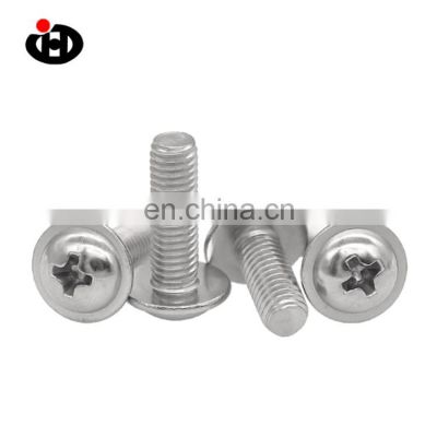 JINGHONG DIN967 Cross Round Head with Pad Screws Stainless Steel