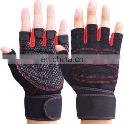 Custom Design & Logo Workout Weight Lifting Gloves Protection Wrist Wraps Fitness Weight Lifting Gym Gloves photo-4
