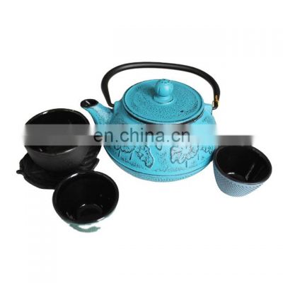 Chinese Enamel New Model Japanese tea set 12 pieces - 1.4 liter cast iron teapot