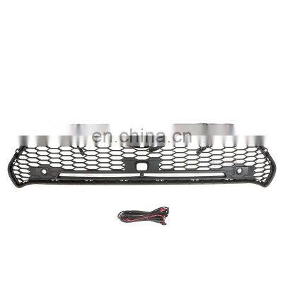 4x4 Auto Parts Other Exterior Accessories ABS Black Car Front Upper Grille With Light Fit For TOYOTA RAV4 2020 STANDARD VERSION