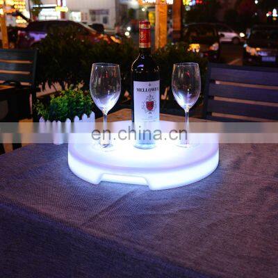 glowing  plastic beer tray  rechargeable led ice bucket with remote control ice tray/led illuminated ice bucket