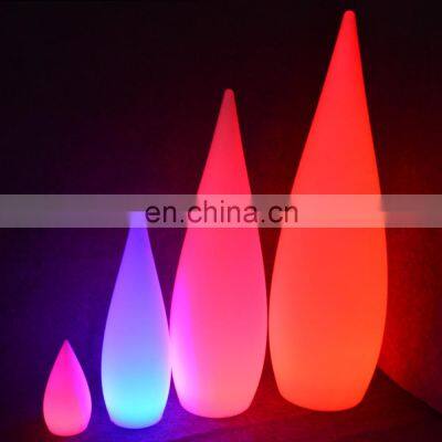 plastic decorative plant light /Modern fancy RGB 16 color change dimmable cordless solar lights outdoor led floor standing lamp