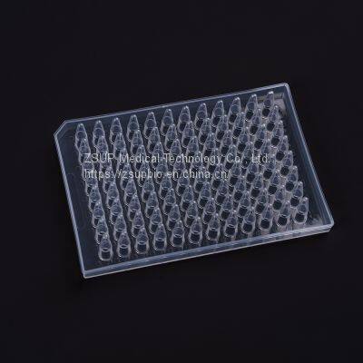 PCR Strip Tube Plate, 96-well, Low Profile, White photo-4