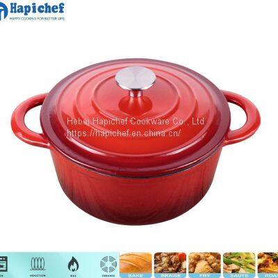 Amazon Hot Selling Kitchenware Cast Iron Casserole Cookware