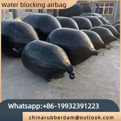 High pressure pipeline water blocking airbag, roadside dredging high-pressure airbag, leak testing water blocking airbag, high-pressure sealing airbag