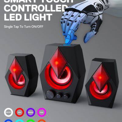 Professional Big Power S128 2.1 Computer Wired Speaker Hi-fi Audio System Multimedia Waterproof Portable Smart Speaker photo-6