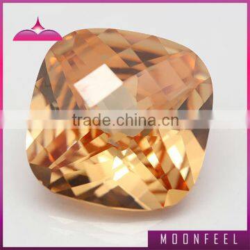 factory price coffee square cut CZ diamond bead