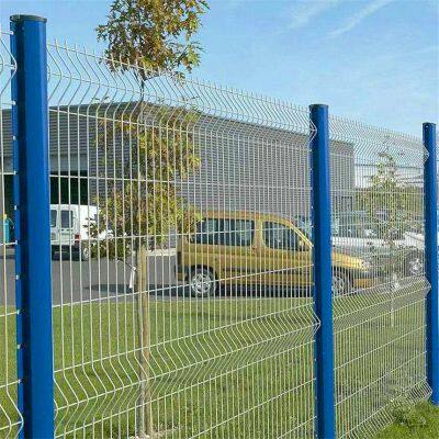 Outdoor Fence Panel Powder Coated Garden Fence 3D Curved Fence /3D Bend Galvanized Steel Metal Fence