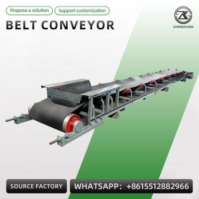 Mobile Belt Conveyor Adjustable Height Inclined Climbing Belt Conveyor Mining Sand Grain Logistics Loading Unloading Conveyor Belt Machine