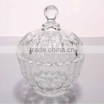 2015 Eco-Friendly Round clear glass candy bowl CB019 ,Factory outlet