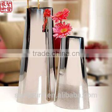 2016 New 304 Stainless Steel Abstract Flower Vase Home Decoration Potiche