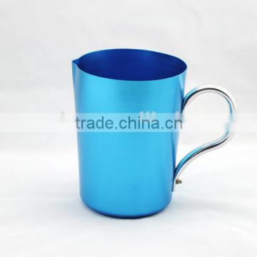 2.5L High quality Anodized Aluminum Pitcher with Round Spouted Rim