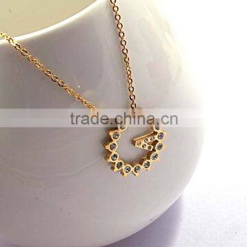 Christmas Accessories Jewelry Rhinestone Tassel Necklace Gold photo-4