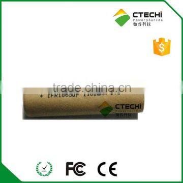 High Capacity 1500mAh IFR18650 3.2v Cylindrical Lifepo4 Battery With Paper Jacket photo-2