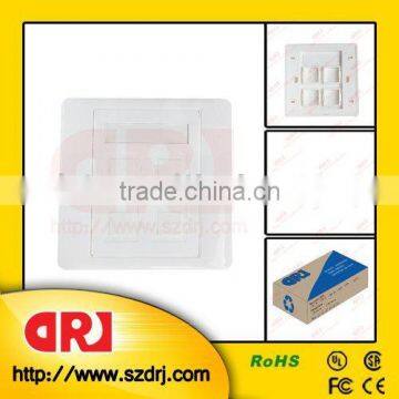 cat5e four ports 86*86 face plate