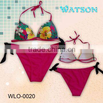 fashion 2014 woman swimwear with underwire bikini