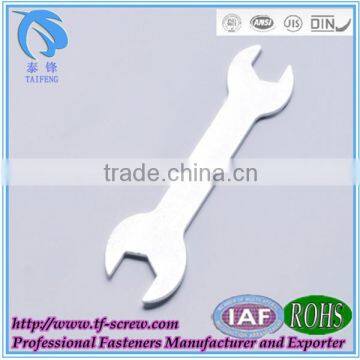 zinc plated double open end wrench with furniture