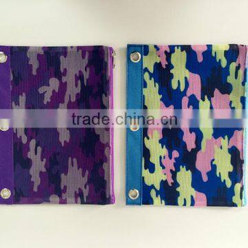 High quality cheap school unusual Camouflage Printing Promotion Pencil Case