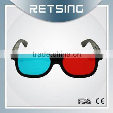 Red blue plastic gafas 3d glasses