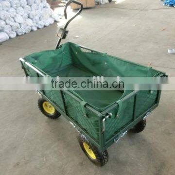 4 wheel dump garden cart