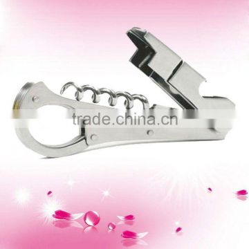 Stainless steel wine opener corkscrew